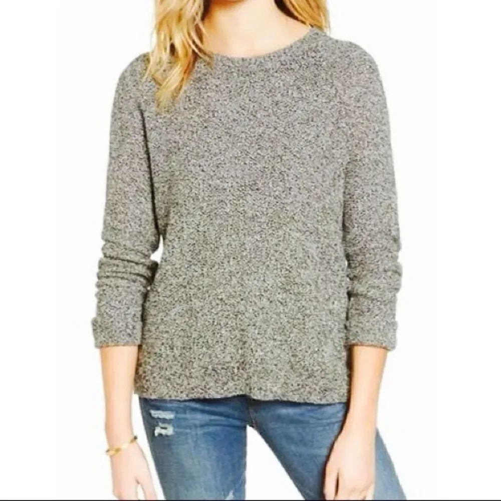 Madewell Province Cross Back Knit Pullover Sweater